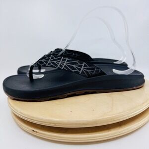 Chaco Playa Pro Web Sandals Women's 9 Black Gray Comfort Outdoor Shoes flip flop